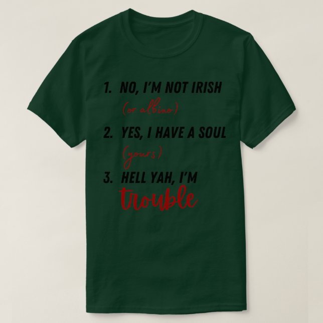 Camiseta Perguntas frequentes sobre ruivas (Frente do Design)