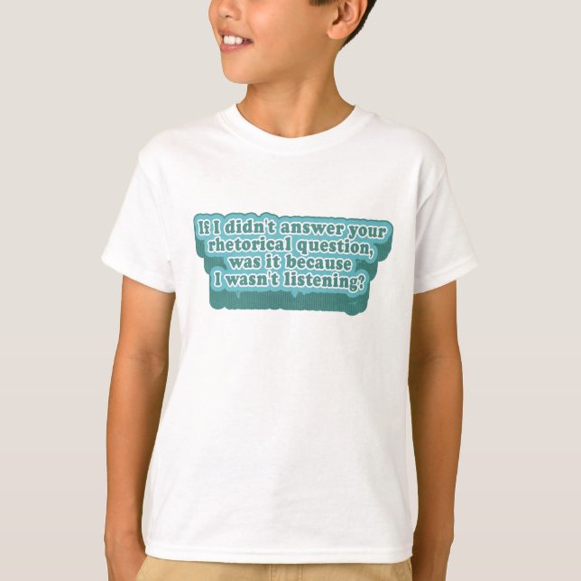 Camiseta Perguntas Retóricas Gramática Engraçada (Frente)