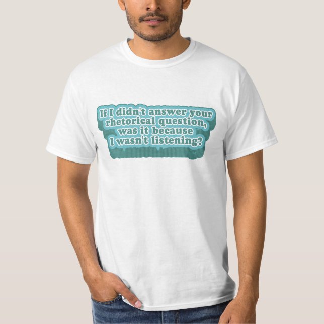 Camiseta Perguntas Retóricas Gramática Engraçada (Frente)