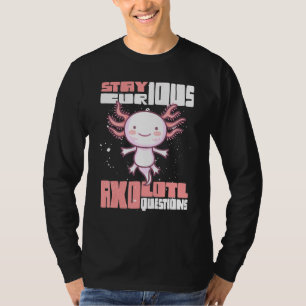 Camiseta Perguntas sobre Axolotl ficam curiosas