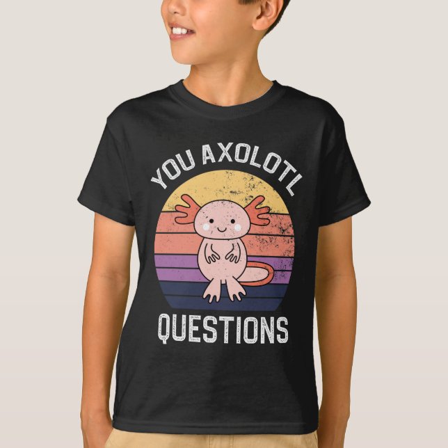 Camiseta Perguntas sobre o Axolotl (Frente)