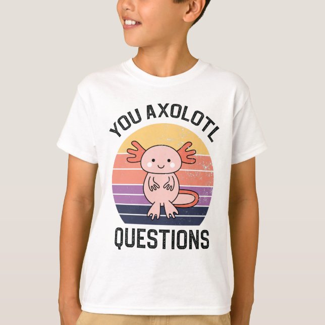 Camiseta Perguntas sobre o Axolotl (Frente)