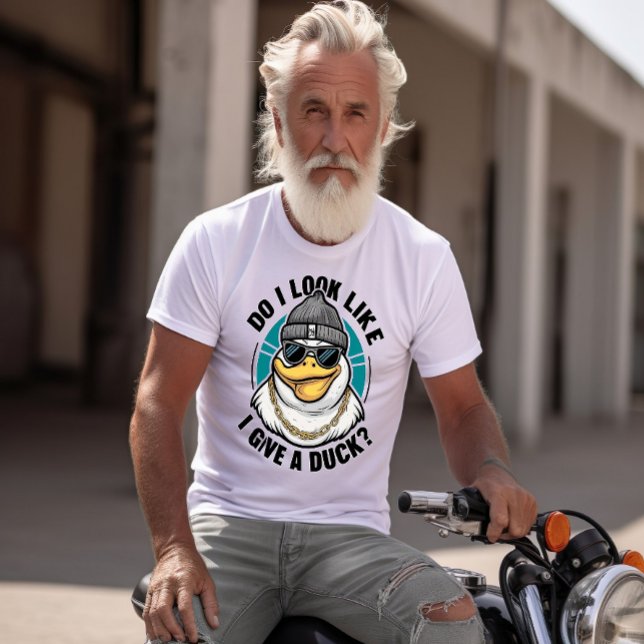 Camiseta Perguntas sobre Quirky Duck Fashionista (Criador carregado)
