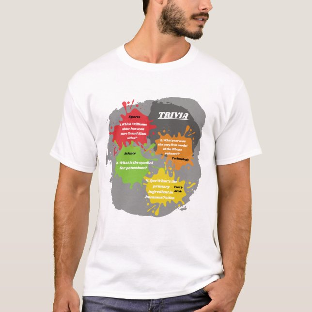 Camiseta Perguntas sobre Trivia (Frente)