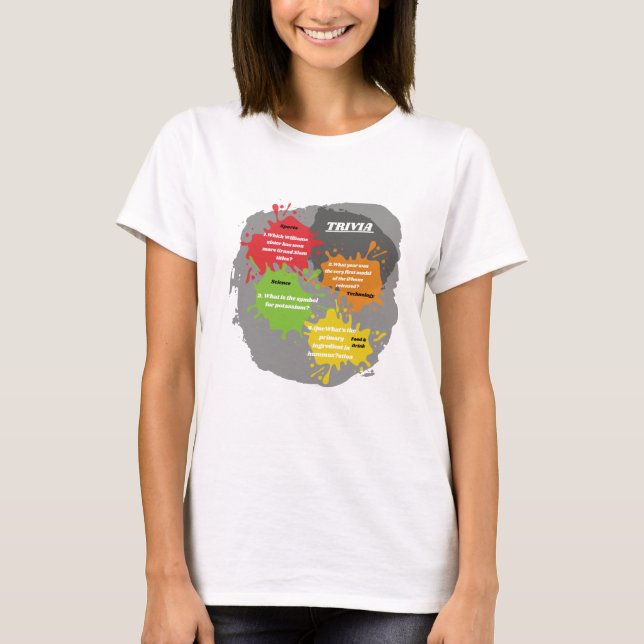 Camiseta Perguntas sobre Trivia (Frente)