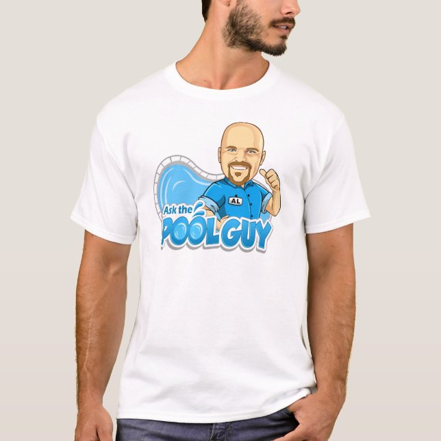 Camiseta Pergunte à cara da piscina (Frente)