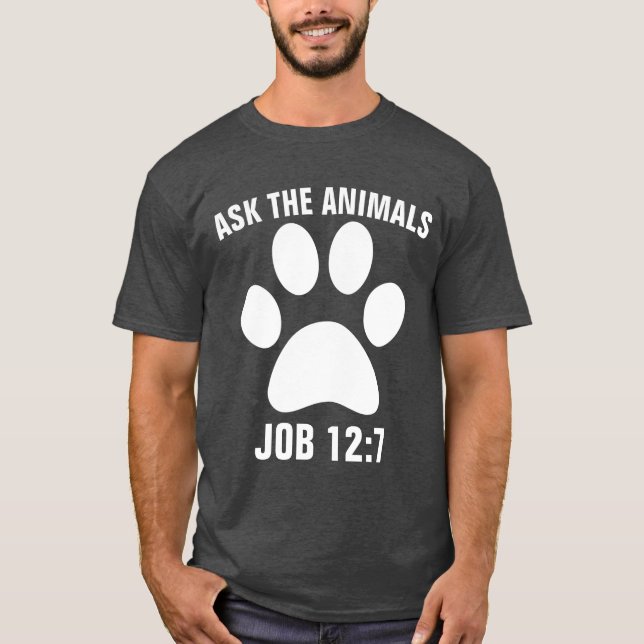 Camiseta PERGUNTE AOS ANIMAIS T-Shirts CAT (Frente)