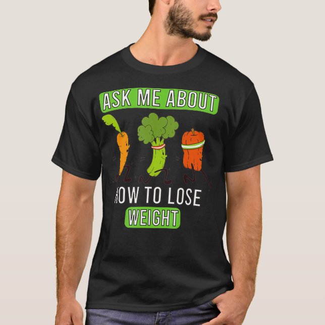Camiseta Pergunte-Me Como Perder Peso (Frente)