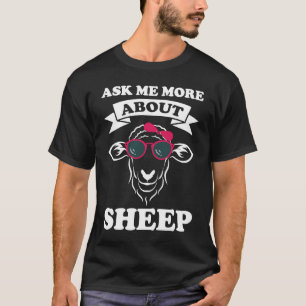 Camiseta pergunte-me mais sobre ovelhas