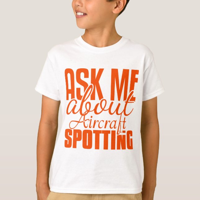 Camiseta Pergunte-Me Sobre A Busca De Aeronaves (Frente)