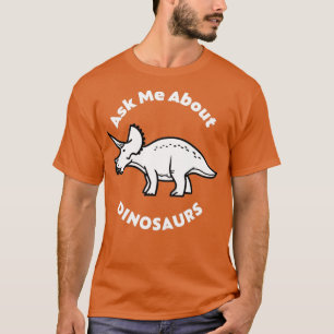 Camiseta Pergunte-Me Sobre Dinossauros