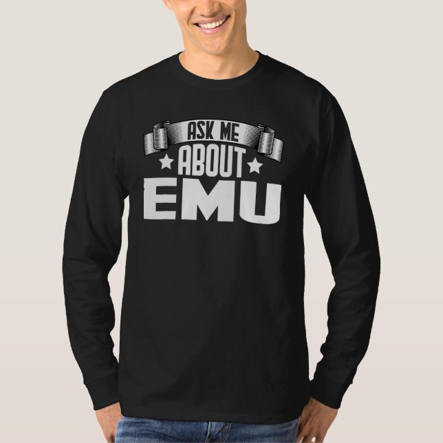 Camiseta Pergunte-Me Sobre Emu Emu (Frente)