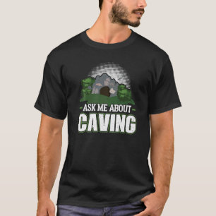 Camiseta Pergunte-me sobre espeleologia Espeleólogo Espel