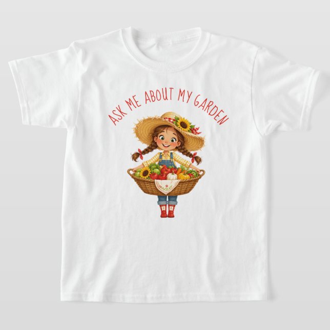 Camiseta Pergunte-me sobre meu jardim (Postura )