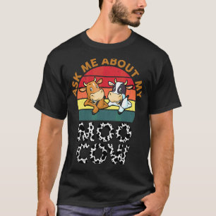 Camiseta Pergunte-me Sobre Meu Moo Cow Meninos Meninas de C
