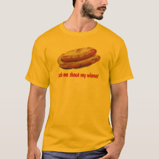 Camiseta pergunte-me sobre meu wiener