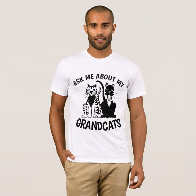 Camiseta PERGUNTE-ME SOBRE MEUS t-shirt de GRANDCATS (Frente Completa)