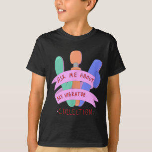 Camiseta Pergunte-me Sobre Minha Coleção de Roupas Feminina
