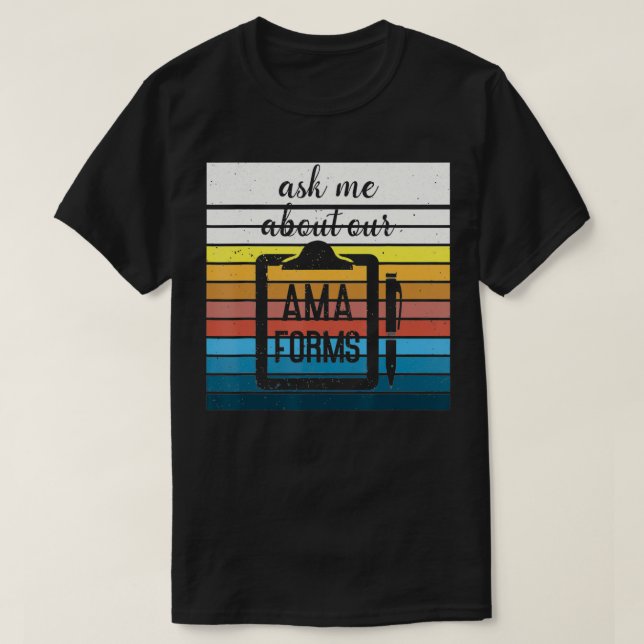 Camiseta Pergunte-Me Sobre Nossa Ama Forma Enfermeira Engra (Frente do Design)