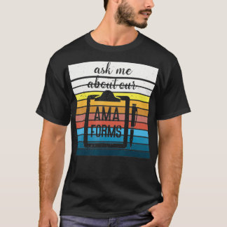 Camiseta Pergunte-Me Sobre Nossa Ama Forma Enfermeira Engra