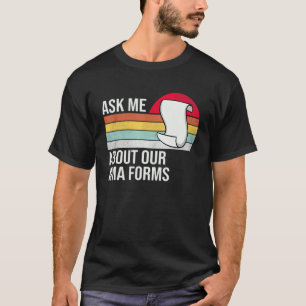 Camiseta Pergunte-Me Sobre Nossa Ama Forma Engraçada Enferm
