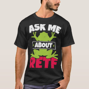 Camiseta Pergunte-me sobre o Amphibi do Sapo de Árvore Verm