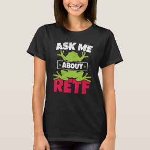 Camiseta Pergunte-me sobre o Amphibia do Sapo de Árvore Ver