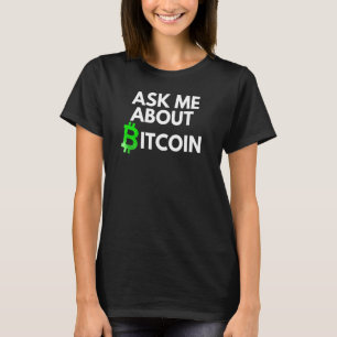 Camiseta Pergunte-Me Sobre O Blockchain Btc Crypto B