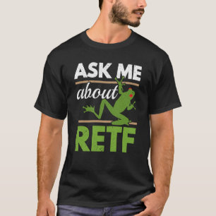 Camiseta Pergunte-me sobre RETF Rã de Olhos Vermelhos Anfíb
