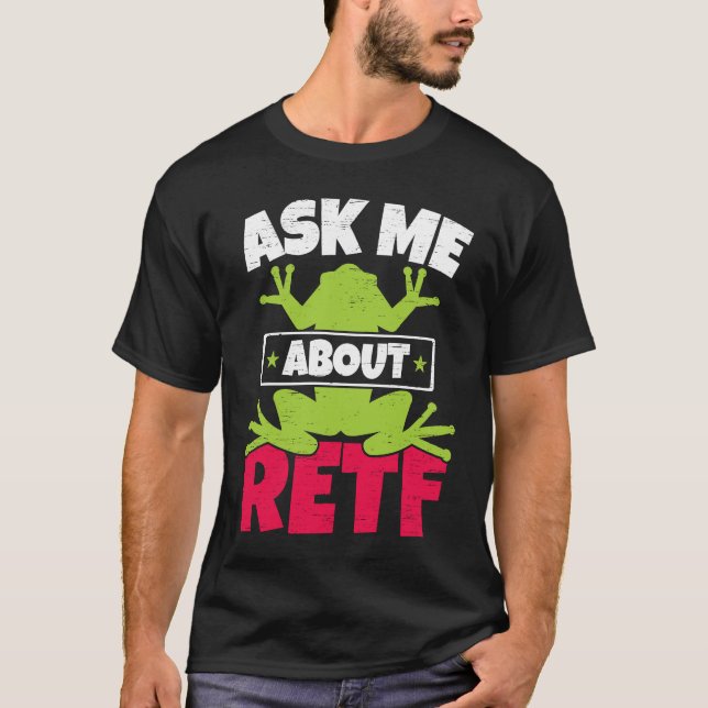 Camiseta Pergunte-me sobre RETF Red Eyed Tree Frog  Toad An (Frente)