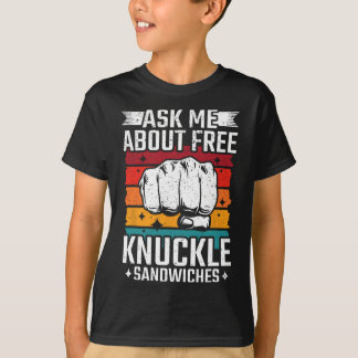Camiseta Pergunte-Me Sobre Sanduíches De Knuckle Gratuitos