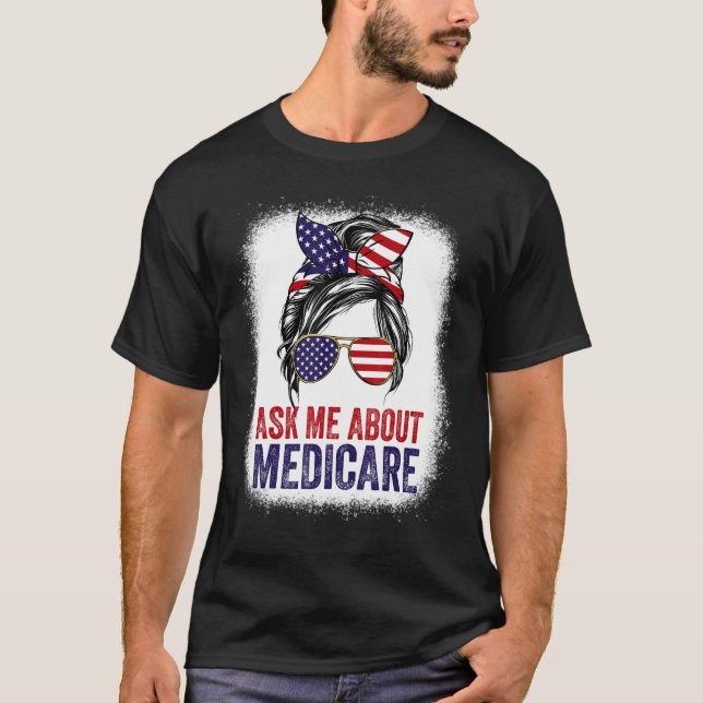 Camiseta Pergunte-Me Sobre Vendas do Agente de Seguro Medic (Frente)