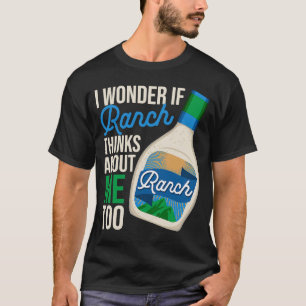 Camiseta Pergunto-Me Se Ranch Acha Que Sou Um Vestido Muito