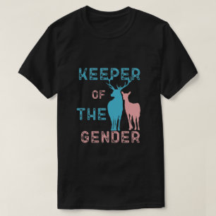 Camiseta Perícia do gênero Buck ou Doe a azul e rosa