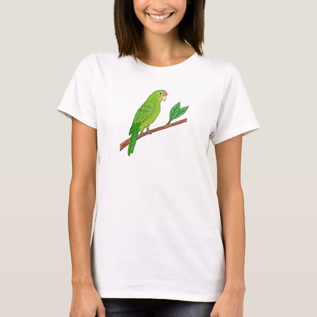 Camiseta Perico verde del trópico (Frente)