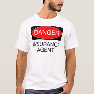 Camiseta Perigo - Agente De Seguro Engraçado T-Shirt Mug H