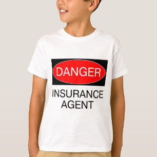 Camiseta Perigo - Agente De Seguros Engraçado T-Shirt Mug H