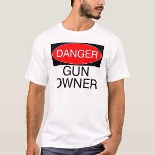 Camiseta Perigo - avental do saco do chapéu da caneca das