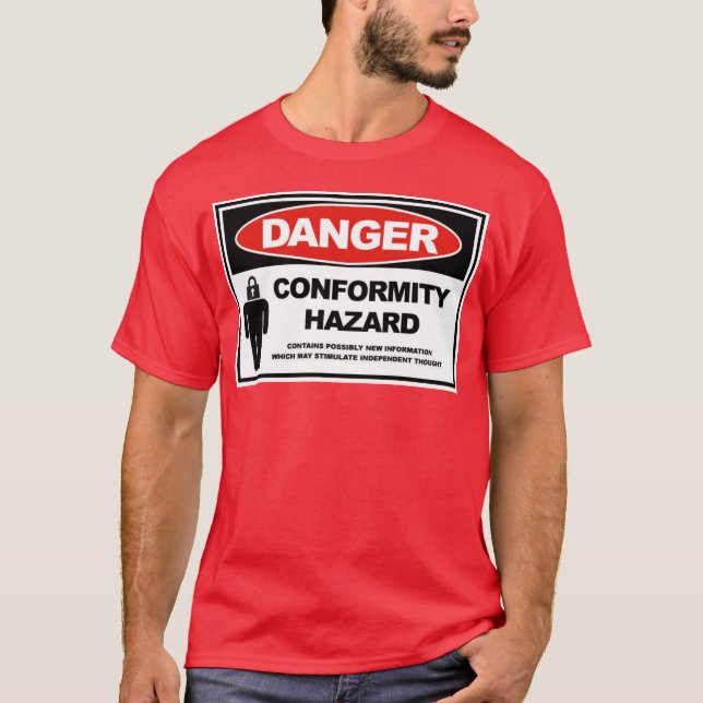 Camiseta perigo da conformidade (Frente)