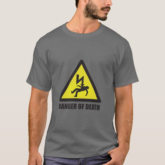 Camiseta Perigo de homens da morte (NENHUM CTRL) (Frente)