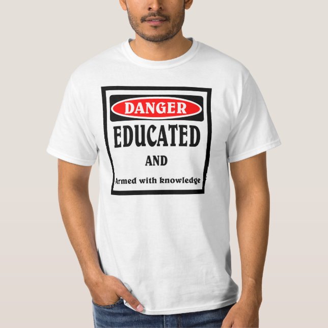 Camiseta PERIGO, Educado (Frente)