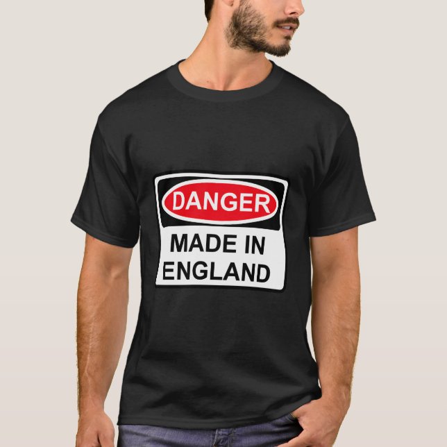 Camiseta Perigo Feito Na Inglaterra (Frente)