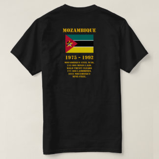 Camiseta Perigo Minas, Moçambique