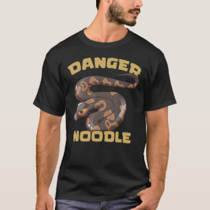 Camiseta Perigo Noodal Ball Python Cobra Réptil Serpente