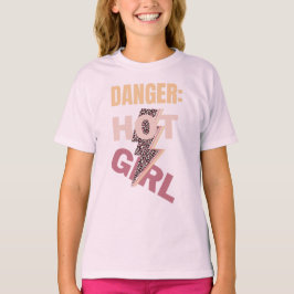 Camiseta Perigo, slogan de menina gostosa