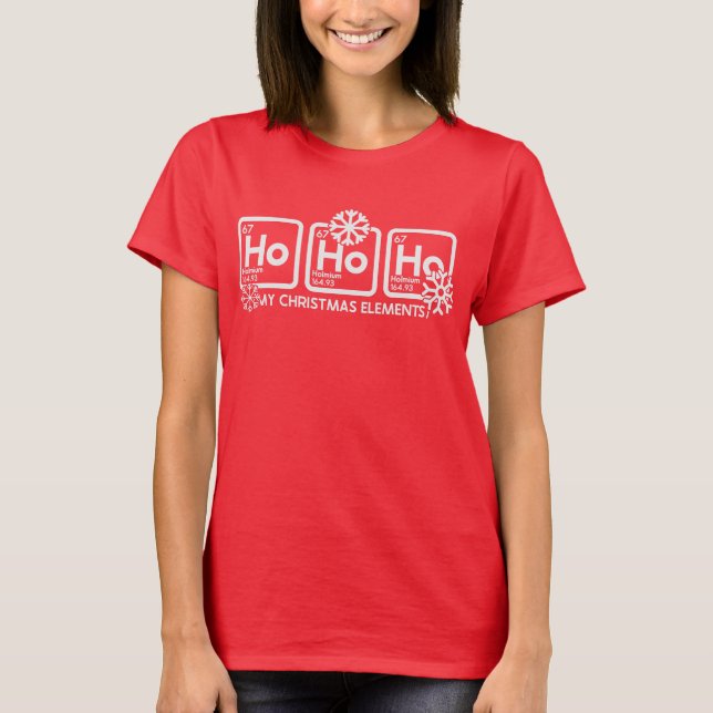 Camiseta Periodic Ho Ho Ho (Frente)