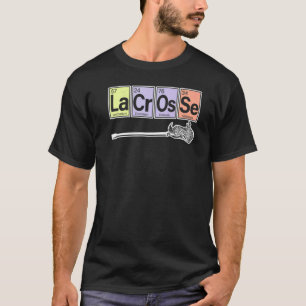Camiseta Periodic Table Of Elements Lacrosse Player Sport