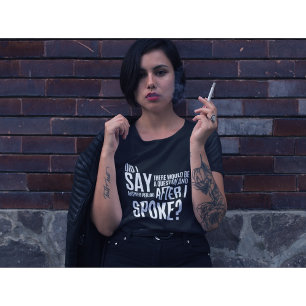 Camiseta Período de perguntas e respostas após a minha inte