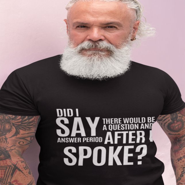 Camiseta Período de perguntas e respostas após a minha inte (Criador carregado)