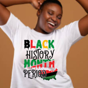Camiseta Período do Mês do Histórico Preto
